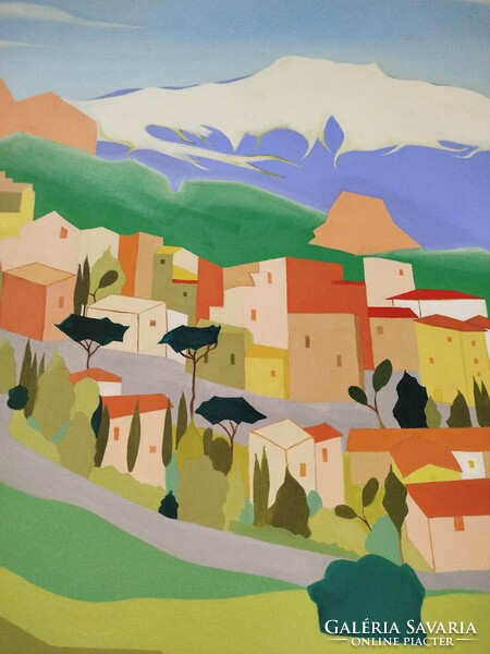 Szicília - Cesaró (50x70 cm - olajfestmény)