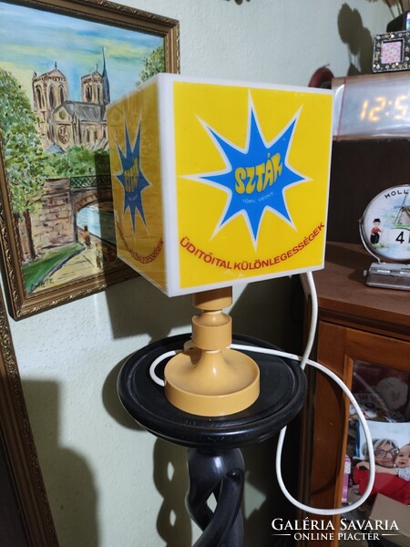 Retró Star üdítős asztali lámpa
