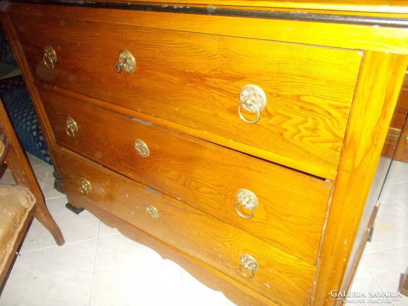 Nagyon öreg bieder 3-fiókos komód