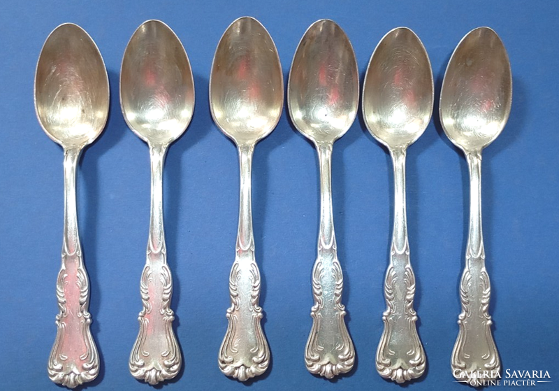 Barokk ezüst  Diana fémjeles (800 finomságú) Osztrák teáskanál 19sz