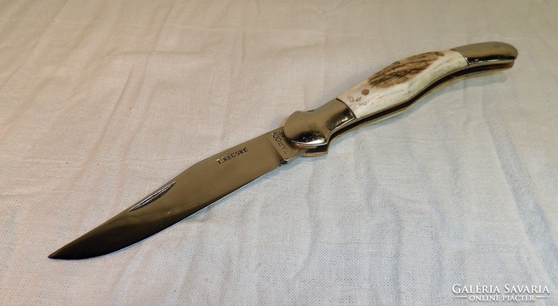 Gyűjteményből, TAPODI fejesgörbe. Kés, bicska, tőr, borotva.