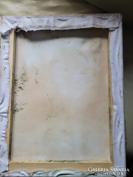 Expresszív olajfestmény – groteszk férfiportré, vászon (45×35 cm)