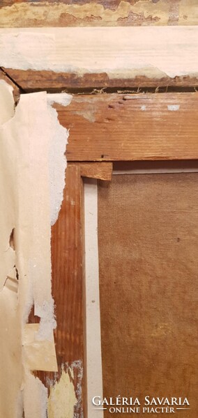 Fényes Adolf  1867 - 1945. Nagyon szépen megfestett tájkép. Olaj-vászon. 62x50cm kerettel.