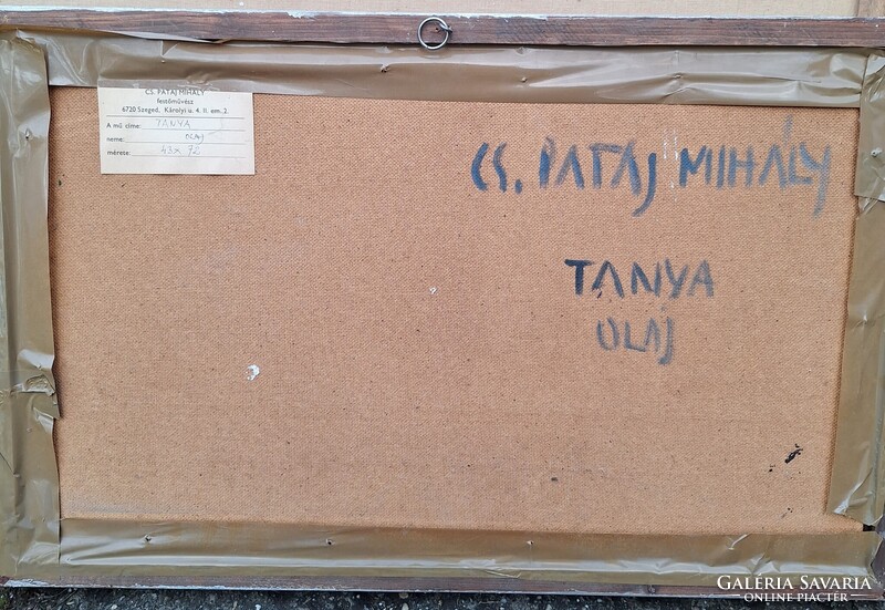 Cs.Pataj Mihály : Tanya Olajfestmény
