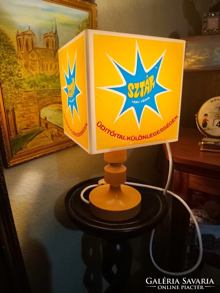 Retró Star üdítős asztali lámpa
