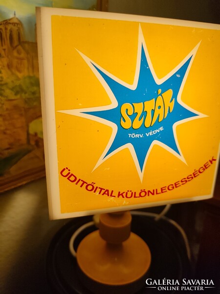 Retró Star üdítős asztali lámpa