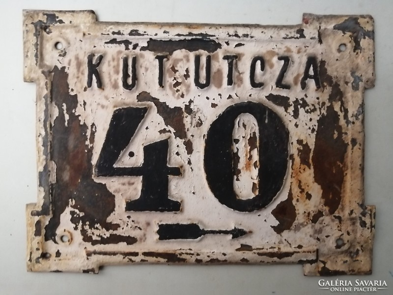 ANTIK UTCA- ÉS HÁZSZÁM  -  KUT UTCZA 40