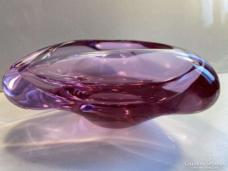 CSODÁS VINTAGE MILOSLAV KLINGER TÁLKA, DÍSZÜVEG, HAMUTARTÓ ('60-as ÉVEK)