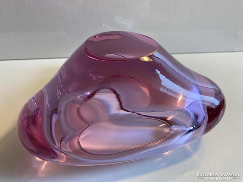 CSODÁS VINTAGE MILOSLAV KLINGER TÁLKA, DÍSZÜVEG, HAMUTARTÓ ('60-as ÉVEK)