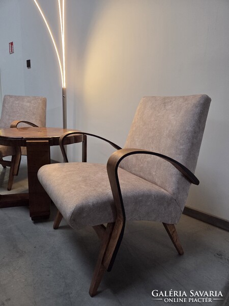 2 db felújított František Jirák art deco fotel