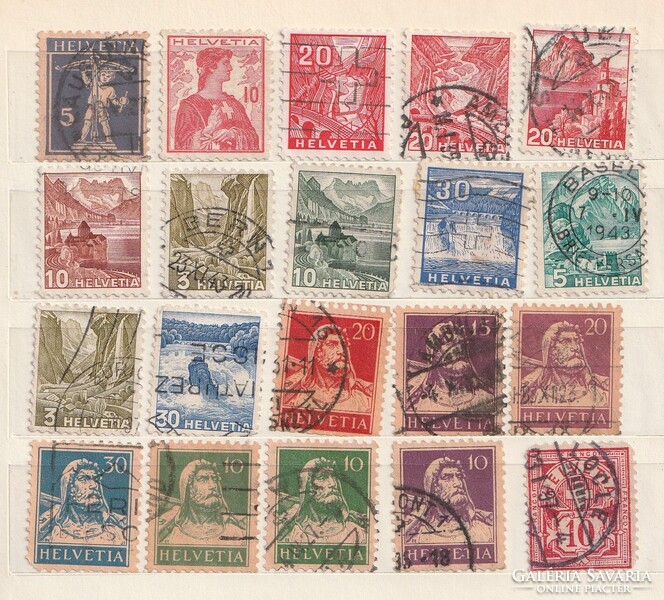 Néhány svájci bélyeg