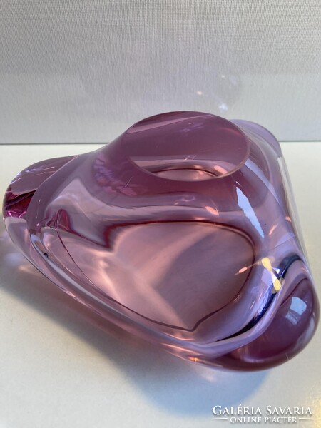 CSODÁS VINTAGE MILOSLAV KLINGER TÁLKA, DÍSZÜVEG, HAMUTARTÓ ('60-as ÉVEK)