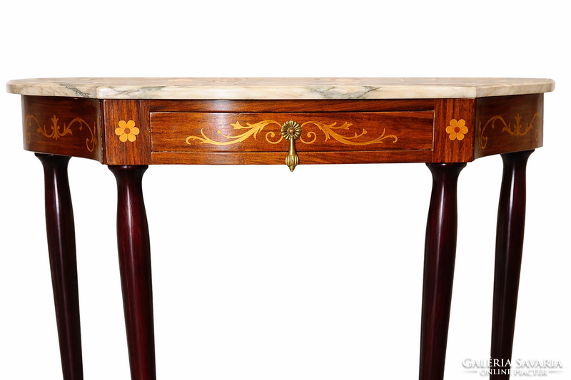 Olasz demi-lune konzolasztal