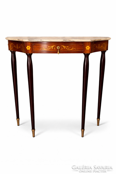 Olasz demi-lune konzolasztal