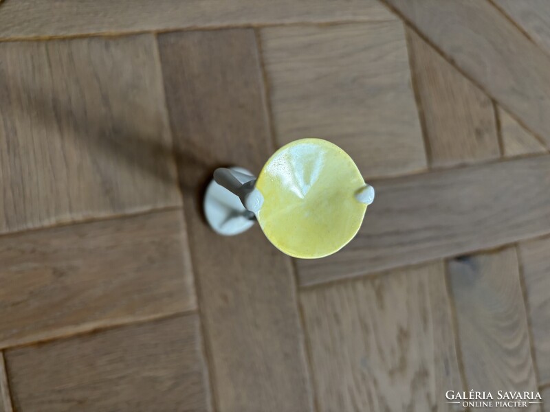 Ritkaság! Lány tállal, kőbányai / Drasche porcelán figura, teljesen hibátlan