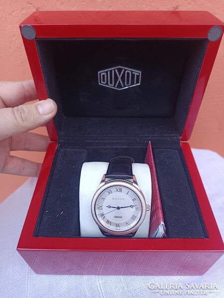 Duxot 925 ös ezüst, automata óra Eta2824-2 werk, doboz, kártya.