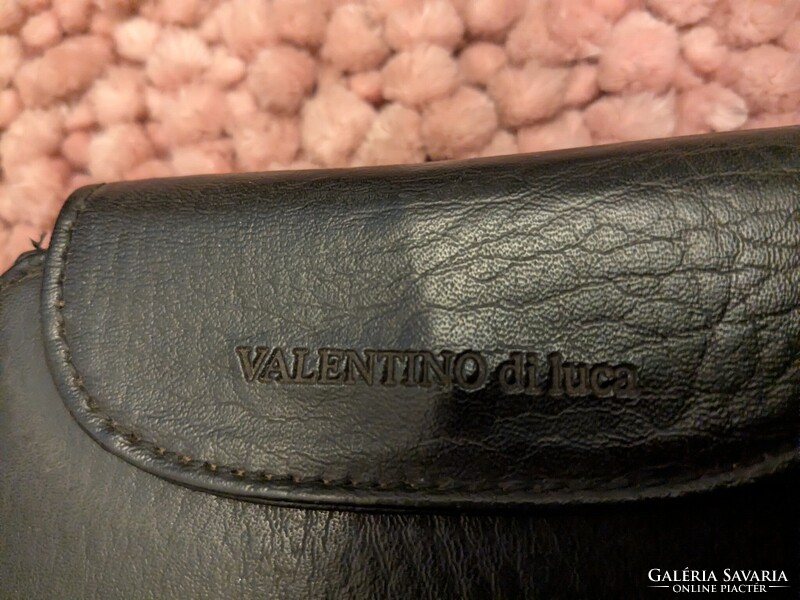 Valentino di luca fekete retrós bőr pénztárca ,sok rekeszes, sok kártyatartós