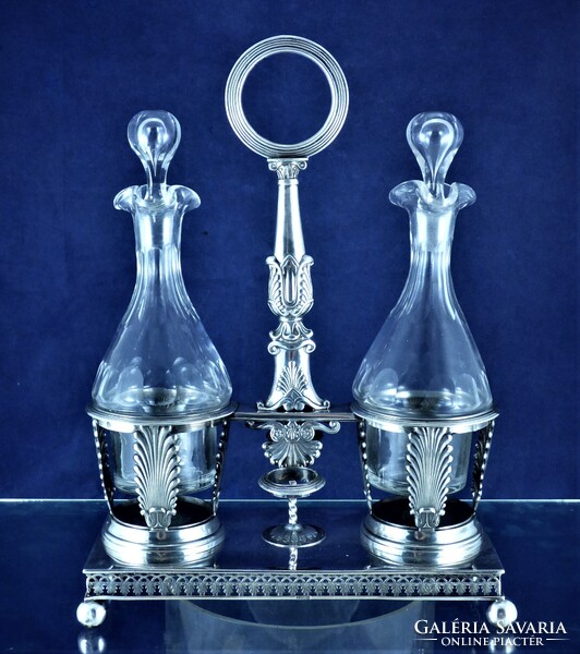 KÁPRÁZATOS, ANTIK EZÜST ITAL TARTÓ, PÁRIZS, CA. 1820!!!