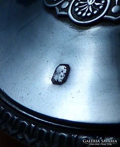 NAGYON SZÉP, ANTIK EZÜST KAVIÁRTARTÓ, PÁRIZS, CA. 1820!!!