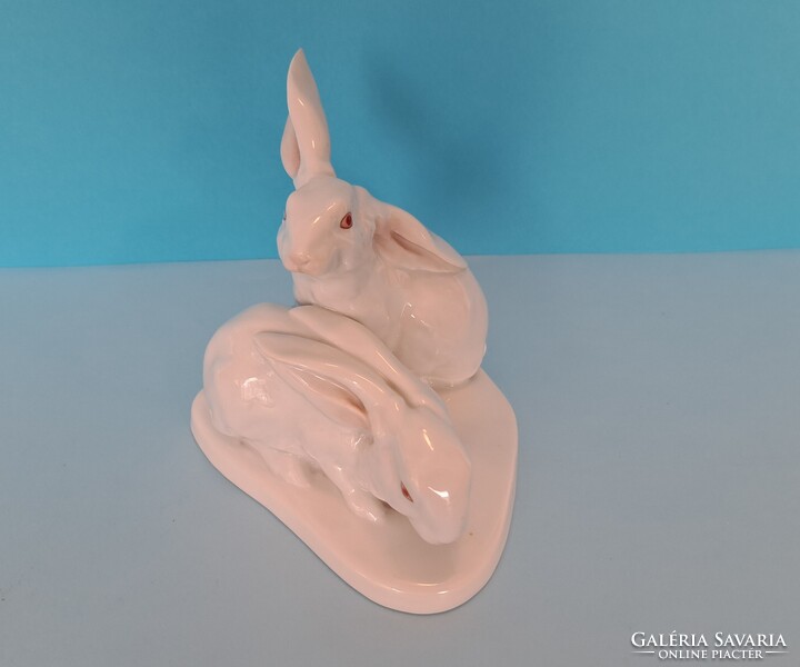 Herendi 1944 ! Nyúl porcelàn ! 12 cm x 12 cm !