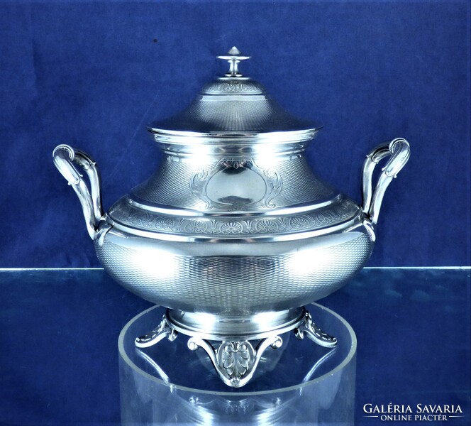 KÁPRÁZATOS, ANTIK EZÜST BONBONIER, PÁRIZS, CA. 1880!!!