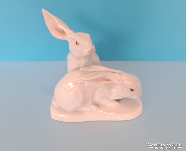 Herendi 1944 ! Nyúl porcelàn ! 12 cm x 12 cm !