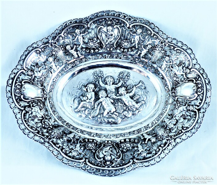 CSODÁS, ANTIK EZÜST KÍNÁLÓ, CA. 1890!!!