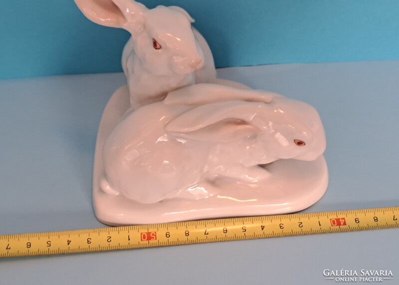 Herendi 1944 ! Nyúl porcelàn ! 12 cm x 12 cm !