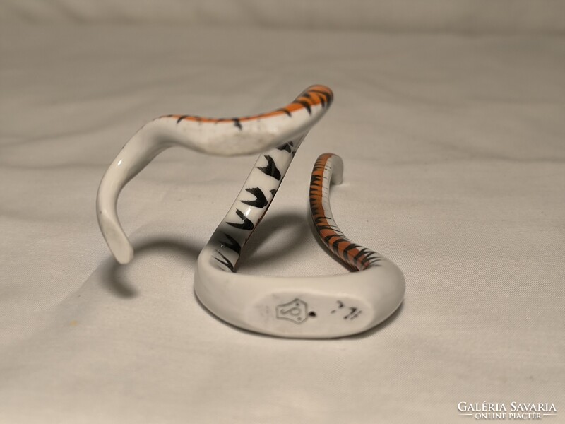 Ritka art deco Kőbányai porcelán kígyó ( Drasche)