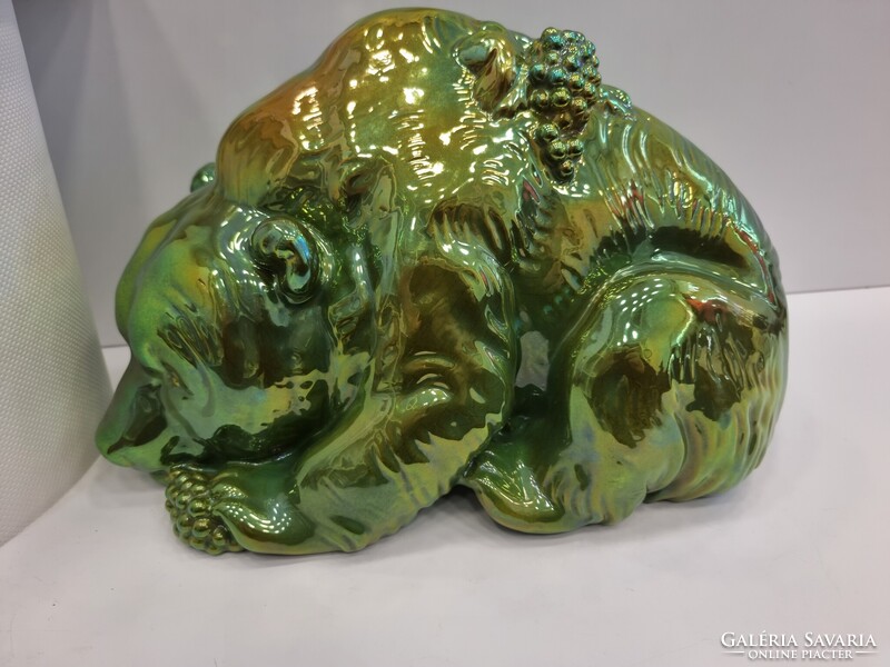 Zsolnay eosin Szolos Medve