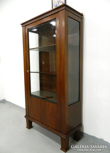 Art deco üveges könyves szekrény / vitrin