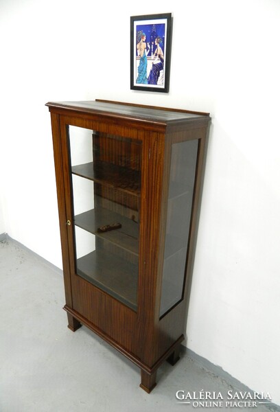 Art deco üveges könyves szekrény / vitrin
