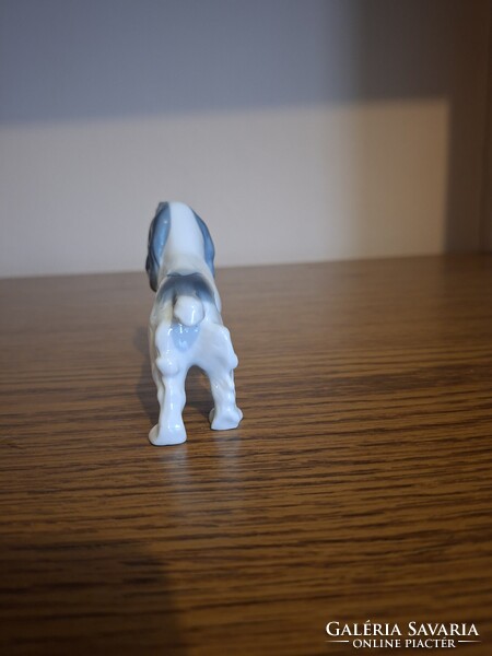 Metzler & Ortloff porcelán kutya, spániel. 11,5 cm. Jelzett