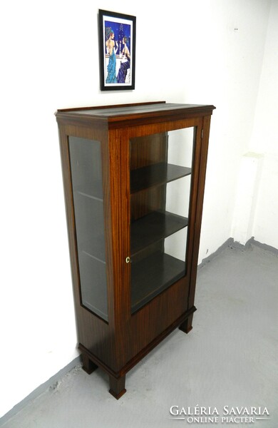 Art deco üveges könyves szekrény / vitrin