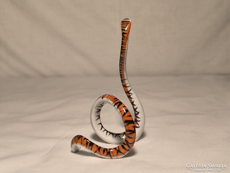 Ritka art deco Kőbányai porcelán kígyó ( Drasche)
