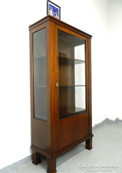 Art deco üveges könyves szekrény / vitrin
