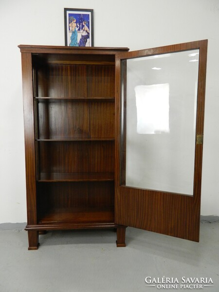 Art deco üveges könyves szekrény / vitrin