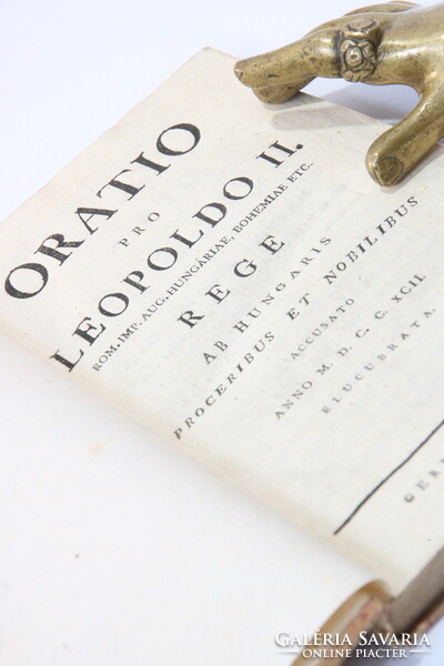 1792 Martinovics Ignác röpirata - Oratio Betiltott Ritka könyv szép állapotban !!