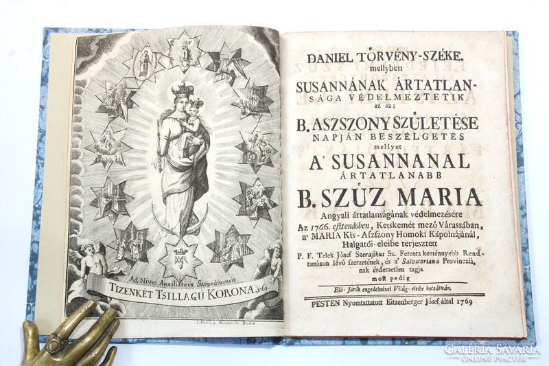 1769 - Telek József - Daniel törvény-széke Gyönyörű Binder rézmetszettel illusztrált ritka könyv !!