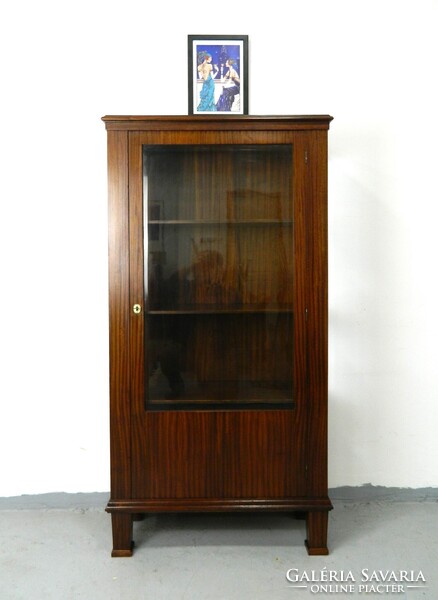 Art deco üveges könyves szekrény / vitrin