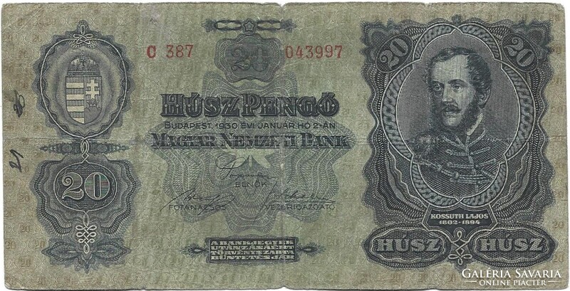 20 pengő 1930 1.