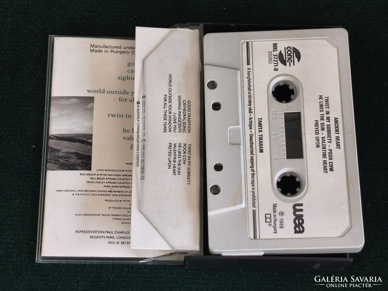 Tanita Tikaram - Ancient Heart (1988) MC - Magyar GONG Kiadás - Twist In My Sobriety