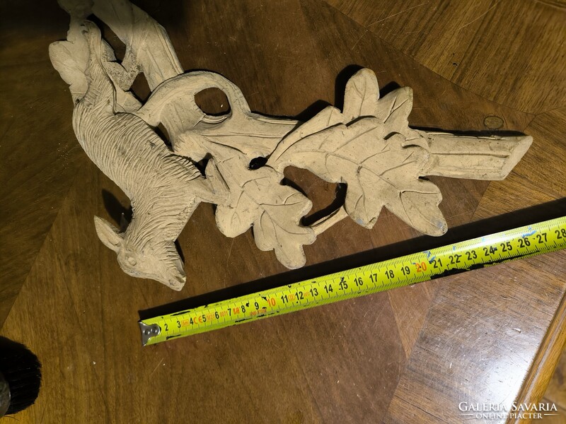 Gyönyörű faragott torony dísz bútor  vadàsz szarvas téna. Fekete Erdei Schwarzwaldi kakukk fali óra