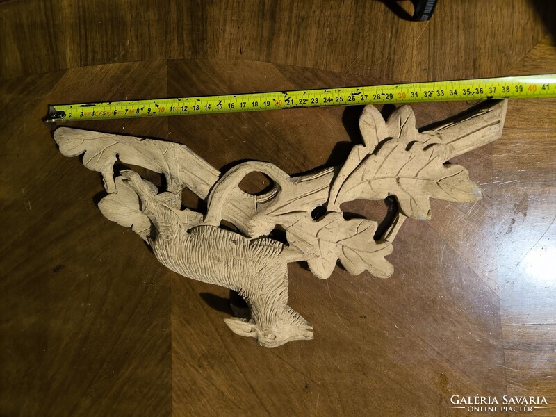 Gyönyörű faragott torony dísz bútor  vadàsz szarvas téna. Fekete Erdei Schwarzwaldi kakukk fali óra