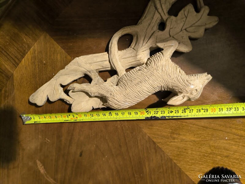 Gyönyörű faragott torony dísz bútor  vadàsz szarvas téna. Fekete Erdei Schwarzwaldi kakukk fali óra