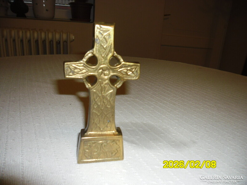 "CSODÁS" antik,  ortodox, réz kereszt, feszület.