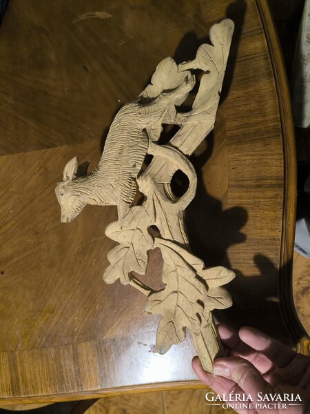 Gyönyörű faragott torony dísz bútor  vadàsz szarvas téna. Fekete Erdei Schwarzwaldi kakukk fali óra