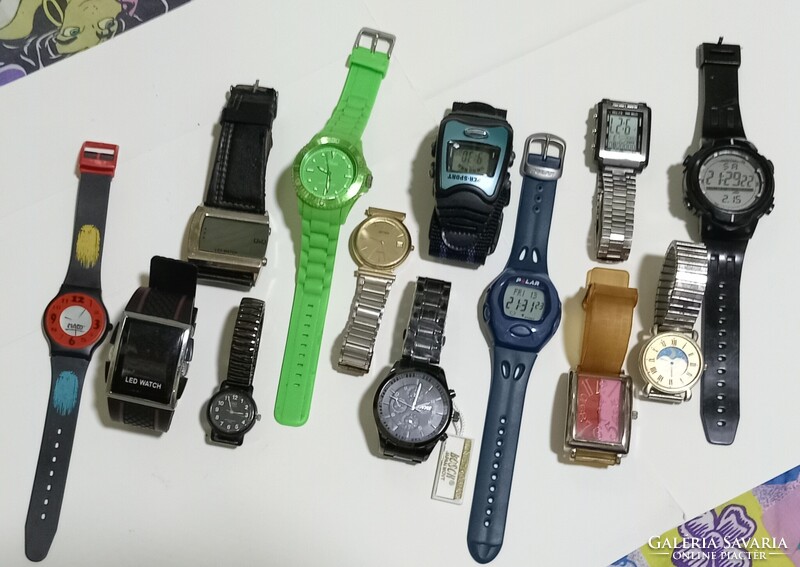 Készlet ürítés ! 13 db karóra Egyben! Ebből,-11db ana-Digi, és 2 db led karóra !Mind működik !