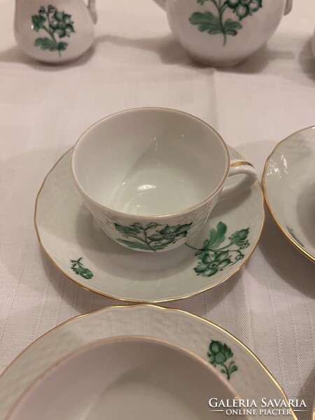 6 személyes Herendi Petrezselyem mintás kávés készlet