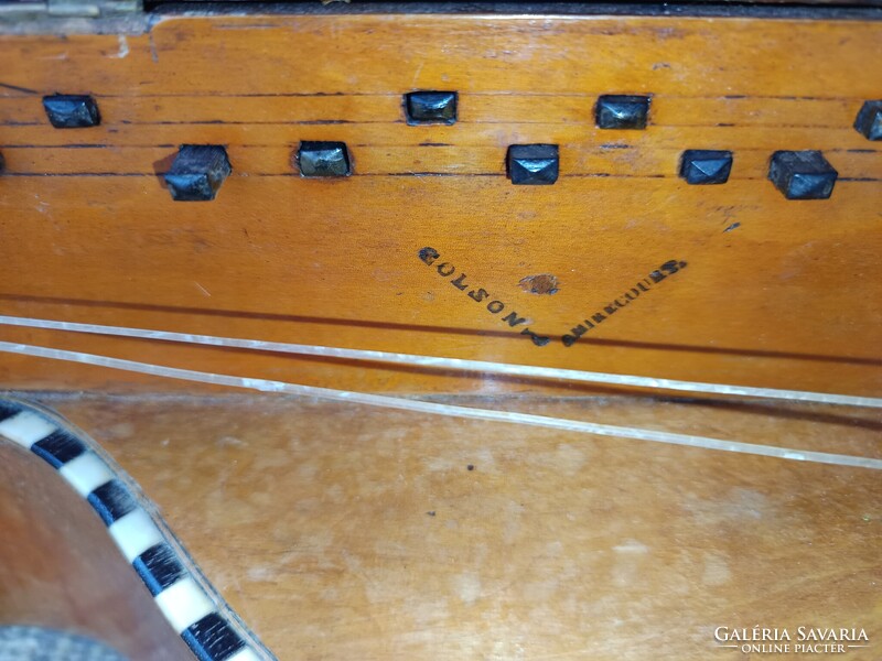 Biedermeier tekerőlant, nyenyere népi hangszer 18 az.